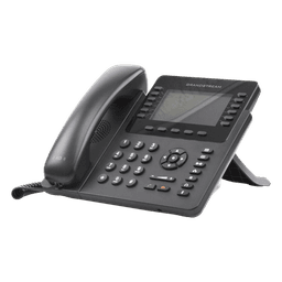 Teléfono IP Empresarial / 12 Líneas / 6 Cuentas SIP / Pantalla LCD Color 4.3 pulgadas / Bluetooth / Dual Gigabit / PoE / 48 Teclas BLF Programables