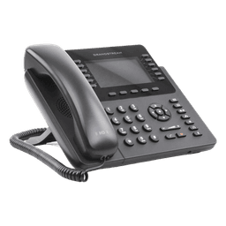 Teléfono IP Empresarial / 12 Líneas / 6 Cuentas SIP / Pantalla LCD Color 4.3 pulgadas / Bluetooth / Dual Gigabit / PoE / 48 Teclas BLF Programables