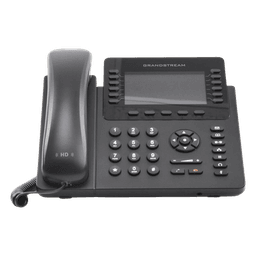 Teléfono IP Empresarial / 12 Líneas / 6 Cuentas SIP / Pantalla LCD Color 4.3 pulgadas / Bluetooth / Dual Gigabit / PoE / 48 Teclas BLF Programables