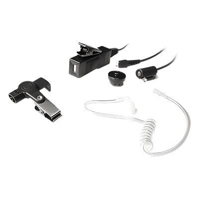 Micrófono-Audífono de Vigilancia / 3 Cables / Tubo Acústico Transparente / PTT Independiente / Compatible MOTOROLA