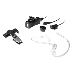 Micrófono-Audífono de Vigilancia / 3 Cables / Tubo Acústico Transparente / PTT Independiente / Compatible MOTOROLA