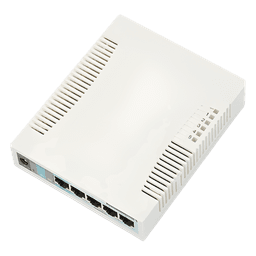 Switch SOHO / 5 Puertos Gigabit / 1 Puerto SFP / PoE Pasivo / SwOS