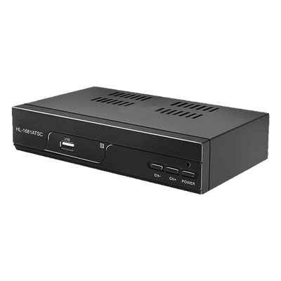 Transmisor de TV Digital UHF / 100W / ATSC A/53 / Canales 20-45 / 400-500 MHz / Cobertura 10 km (32,800 pies)