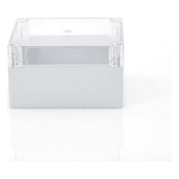 Gabinete Plástico para Exterior / IP65 / IK07 / 160 x 160 x 90 mm / Tapa Transparente / ABS 3 mm / -20 a 60 °C