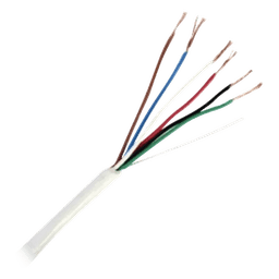 Cable para Control de Acceso / 6x20 AWG / 152 m (500 ft) / Blindado / Riser / Blanco