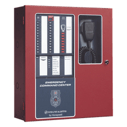 Centro de Comando de Emergencia / 50 W Ampliable a 100 W / 8 Circuitos de Entrada / 14 Mensajes Grabados / Micrófono Supervisado / Listado UL 2572 y UL 864