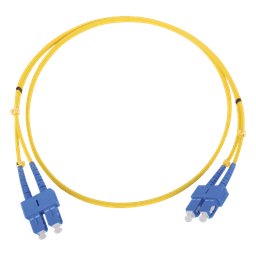 Jumper de Fibra Óptica / Monomodo 9/125 µm / SC/SC Dúplex / 1 Metro (3.28 Pies) / ITU-T G.652.D / 1310-1550 nm