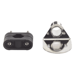 Soporte para Antenas Marinas / Adaptadores de Nylon / Rieles Cuadrados o Redondos / 22 mm, 25 mm y 32 mm / Acero Inoxidable