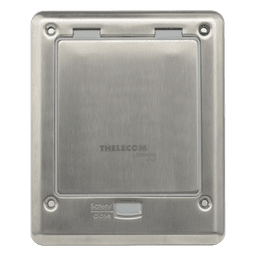 Caja de Piso / IP66 Cerrada / 120 kg Carga / 17.4x14.3x8 cm / Aluminio / TIA/EIA