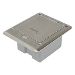 Caja de Piso / IP66 Cerrada / 120 kg Carga / 17.4x14.3x8 cm / Aluminio / TIA/EIA