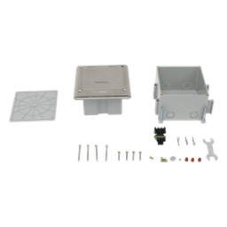 Caja de Piso / IP66 Cerrada / 120 kg Carga / 17.4x14.3x8 cm / Aluminio / TIA/EIA
