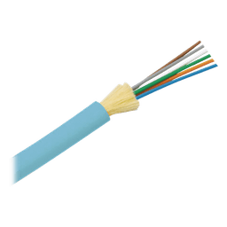 Cable de Fibra Óptica / 6 Hilos / Multimodo OM3 50/125 / Tight Buffer 900µm / OFNR Riser / Dieléctrico / 2 pies Marcas