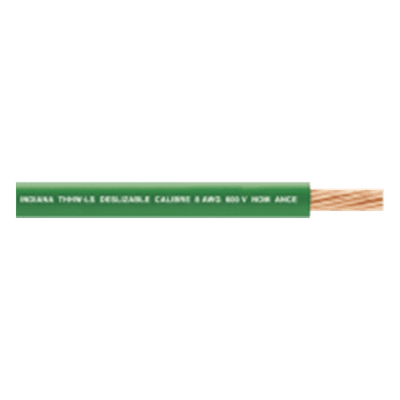 Cable THW-LS / Calibre 6 AWG / 19 Hilos / 90°C Seco / 75°C Mojado / Bobina 100 m (328 ft)