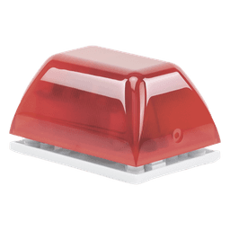 Minicontrolador Audiovisual / Alertas Visuales y Audibles / 32 Sonidos / 8 Patrones LED / Color Rojo
