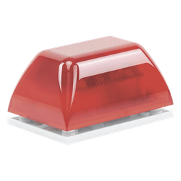 Minicontrolador Audiovisual / Alertas Visuales y Audibles / 32 Sonidos / 8 Patrones LED / Color Rojo