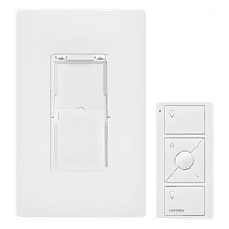 Kit de Control de Pared Inalámbrico / 3 Botones con Subir/Bajar / Alcance 9 m (29.5 ft) a través de Muros / Batería CR2032 10 Años / Frecuencia 431-437 MHz