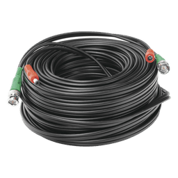 Cable Coaxial BNC RG59 con Alimentación / SIAMES / 30 Metros (98.43 Pies) / 100% Cobre / 4K / Interior y Exterior