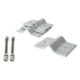Herraje Adaptador de Mástil / Acero A-36 / Galvanizado en Caliente / Diámetro 3/4" a 2-1/4" / 4 Brackets / Tolerancia ±1 mm