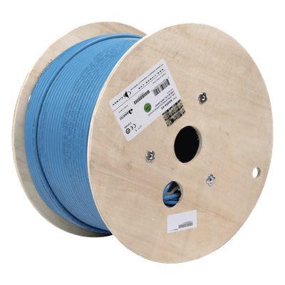 Bobina de Cable Blindado F/UTP / Cat6A / 4 Pares / 23 AWG / CMR Riser / 305 m (1000 pies) / 500 MHz / 10GBase-T