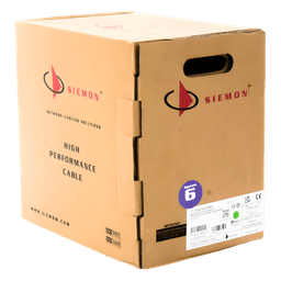 Bobina de Cable UTP Cat6 / 4 Pares / 23 AWG / LS0H / 305 m (1000 pies) / Violeta