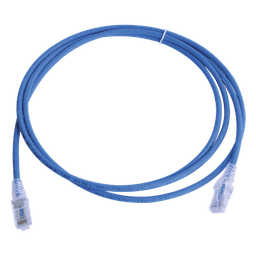 Patch Cord Modular Cat6 UTP / CM-LS0H / 2.13 m (7 pies) / 26 AWG / Ultra Delgado / Azul