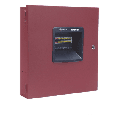 Panel de control de alarma contra incendio convencional / 2 zonas IDC Clase B / 1 NAC 24 Vcc 2.5 A / 2 relevadores / Compatible serie i3
