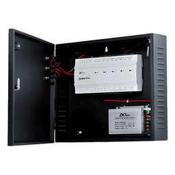 Controlador de Acceso / 2 Puertas / 20,000 Huellas / 30,000 Tarjetas / TCP/IP / Wiegand / Gabinete Metálico con Fuente 12V/5A