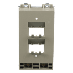 Placa de Pared Vertical / IP56 / 4 Puertos Mini-Com / Policarbonato / 5.69 x 3.07 x 2.19 in