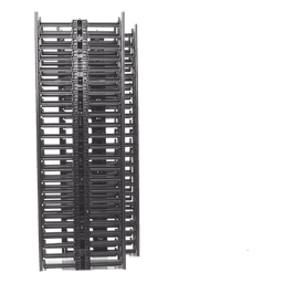 Organizador Vertical de Cable / Doble Capacidad Frontal y Posterior / 45 RU / 6.7in (170mm) Ancho / 83.0in (2108mm) Alto / Negro