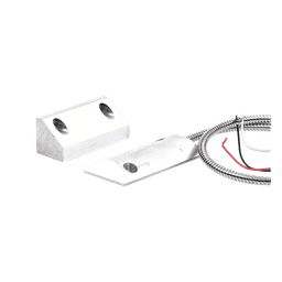 Contacto Magnético de Piso / Salida Dual NC/NA / GAP 65 mm (2.5 in) / Cubierta de Aluminio / Cable Blindado 55 cm / Certificación UL & CE