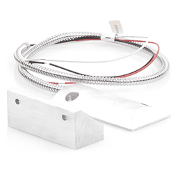 Contacto Magnético de Piso / Salida Dual NC/NA / GAP 65 mm (2.5 in) / Cubierta de Aluminio / Cable Blindado 55 cm / Certificación UL & CE