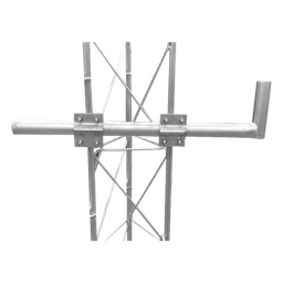 Brazo de Montaje para Antena / Acero ASTM A36 / Inmersión en Caliente / Largo 84 cm (2.76 ft) / Tubo 1-1/4" Ced.30