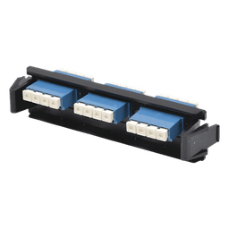 Placa Acopladora de Fibra Óptica / 12 Fibras Monomodo / 6 Conectores LC/UPC Duplex / Diseño Quick-Pack / Alta Densidad / Azul