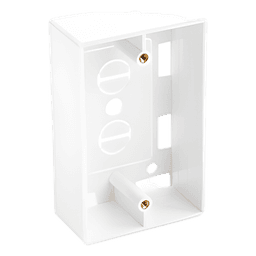 Caja de Pared Universal / 6 Puertos / 70x115x36 mm / UL 94V-0 / ANSI/TIA/EIA-568-C.2 / 0.23x0.38x0.12 ft