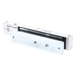 Chapa Magnética Electromagnética / 600 lb (272 kg) / 12/24 VDC Seleccionable / Sensor de Estado de Unión / LED / Uso Interior