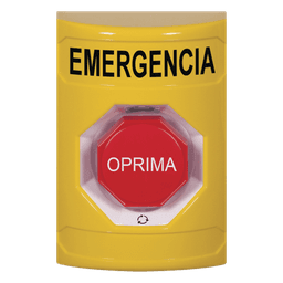 Botón de Emergencia Multifuncional / Acción Mantenida / LED Multicolor / UL/cUL/ADA / Diseño Antivandálico / Uso Interior-Exterior