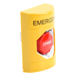Botón de Emergencia Multifuncional / Acción Mantenida / LED Multicolor / UL/cUL/ADA / Diseño Antivandálico / Uso Interior-Exterior