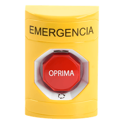 Botón de Emergencia Multifuncional / Acción Mantenida / LED Multicolor / UL/cUL/ADA / Diseño Antivandálico / Uso Interior-Exterior