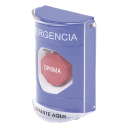 Botón Multipropósito de Superficie / Compatible ADA / Tapa de Policarbonato / Bocina Pre Alarma / Doble Relé SPDT 10A@250 VCA / LED 12-24 VAC/DC / Uso Interior