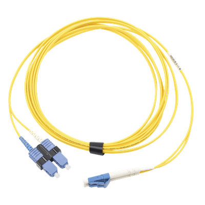 Jumper de Fibra Óptica / Monomodo OS2 / LC/UPC-SC/UPC Duplex / OFNR / 3 m (9.84 ft) / Amarillo