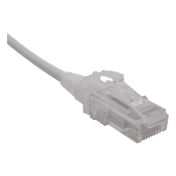 Patch Cord Modular Cat6 UTP / CM/LS0H / 0.91 m (3 ft) / 28AWG Diámetro Reducido / Blanco