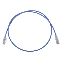 Patch Cord Cat6 UTP / CM/LS0H / 0.91 m (3 ft) / 28AWG Diámetro Reducido / Azul