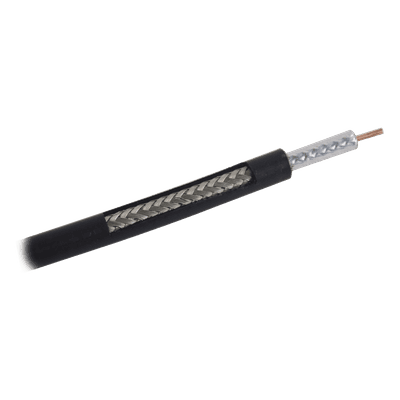 Cable Coaxial / 50 Ohm / Baja Pérdida 7.8 dB a 450 MHz / Frecuencia 6 GHz / Blindaje >90 dB / 305 m (1000 ft)