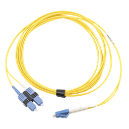 Jumper de Fibra Óptica / Monomodo OS2 / LC/UPC-SC/UPC Duplex / OFNR / 5 m (16.40 pies) / Amarillo