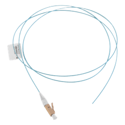Pigtail de Fibra Óptica / LC Simplex / Multimodo OM3 50/125 / OFNR / Aqua / 1 Metro (3.28 Pies)