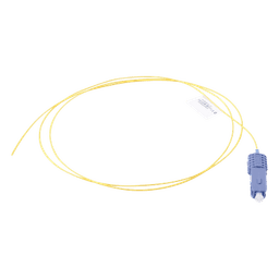 Pigtail de Fibra Óptica / SC/UPC Simplex / Monomodo OS1/OS2 / OFNR / 1 Metro (3.28 Pies) / Amarillo