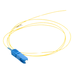 Pigtail de Fibra Óptica / SC/UPC Simplex / Monomodo OS1/OS2 / OFNR / 1 Metro (3.28 Pies) / Amarillo