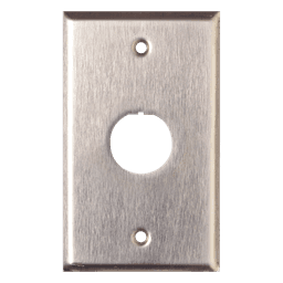 Placa de Pared Reforzada / Acero Inoxidable / 1 Puerto / IP44 / Industrial