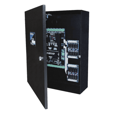 Controlador de acceso / 4 lectoras Wiegand / 90,000 tarjetas / Doble procesador / 16 entradas auxiliares / 4 salidas auxiliares / TCP/IP