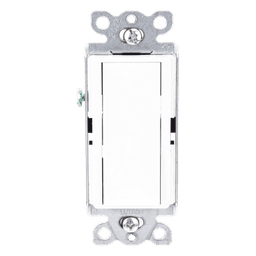 Apagador de Pared Unipolar / 15 A / 120/277 V / Paleta Decoradora / Cargas Generales y Motores / Acabado Brillante